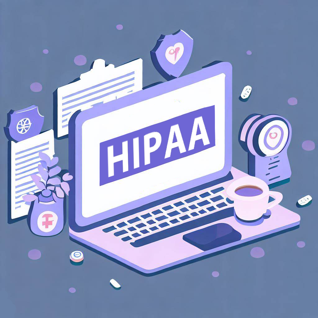 HIPAA on a computer screen